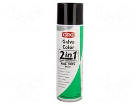 Paint | black | RAL: 9005 | spray | GALVACOLOR | 500ml | 1.08g/cm3
