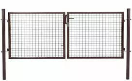 Besk Dvipusiai vartai 4m x 1.5m Ruda su spyna