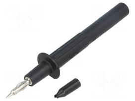 Test probe | 32A | black | Tip diameter: 4mm | Socket size: 4mm