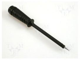 Test probe | black | Tip diameter: 2mm | Socket size: 4mm | 60VDC | 50mΩ