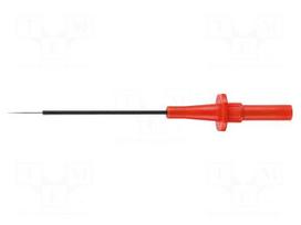 Test probe | 5A | red | Socket size: 4mm | Plating: nickel plated | 20mΩ