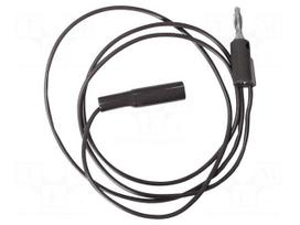 Test lead | 5A | 4mm straight banana plug-crocodile clip | black