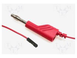 Test lead | 60VDC | 3A | with 4mm axial socket | Len: 1m | red