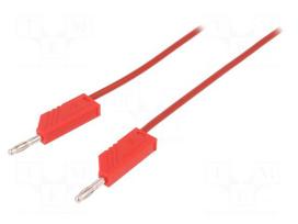 Test lead | 60VDC | 16A | 4mm banana plug-4mm banana plug | Len: 1m