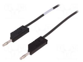 Test lead | 60VDC | 16A | 4mm banana plug-4mm banana plug | Len: 0.5m