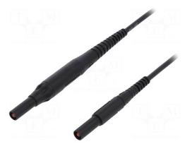 Test lead | 8A | 4mm banana plug-4mm banana plug | Len: 1m | black