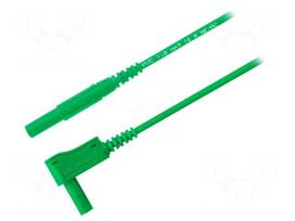 Test lead | 16A | 4mm banana plug-4mm banana plug | Len: 0.5m | green