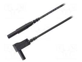 Test lead | 16A | 4mm banana plug-4mm banana plug | Len: 0.5m | black