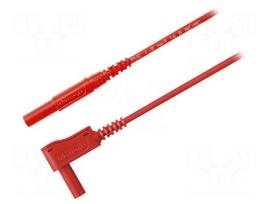 Test lead | 16A | 4mm banana plug-4mm banana plug | Len: 0.5m | red