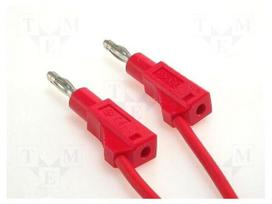 Test lead | 60VDC | 36A | 4mm banana plug-4mm banana plug | Len: 1m