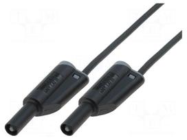 Test lead | 36A | 4mm banana plug-4mm banana plug | Len: 2m | black