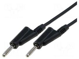 Test lead | 60VDC | 20A | 4mm banana plug-4mm banana plug | Len: 1m
