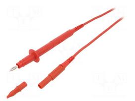 Test lead | 16A | angular banana plug 4mm-test probe tip 4mm