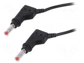 Test lead | 32A | 4mm banana plug-4mm banana plug | Len: 0.5m | black