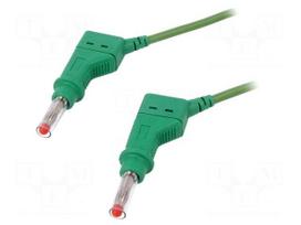 Test lead | 32A | 4mm banana plug-4mm banana plug | Len: 1m | green