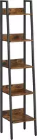 Songmics Laiptų lentyna 33.8x29.9x171 cm Ruda Plienas