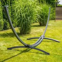 Go garden Metalinis hamako stovas 250 kg dvivietis plieno sodo stelažas reguliuojamas