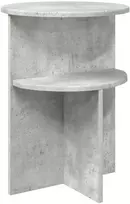 Šoninis stalas Betono pilka Ø 39,5 x 55 cm Apdirbta mediena