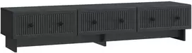 TV staliukas Televizoriaus spintelė su stalčių Juoda 147 x 34,5 x 30 cm