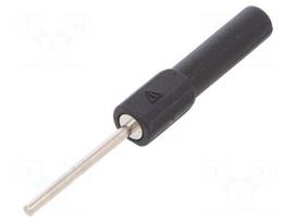 Test probe | 19A | black | Overall len: 58.5mm | Socket size: 4mm