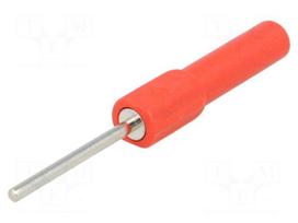 Test probe | 19A | red | Overall len: 58.5mm | Socket size: 4mm | Ø: 2mm