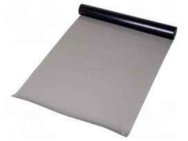 Bench mat | ESD | 600x1200mm | Thk: 2mm | grey | 0.001÷1GΩ | 180°C