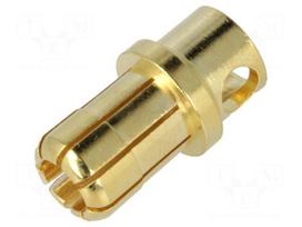 Connector: plug | 8mm banana | 80A | 6AWG | 0.15mΩ