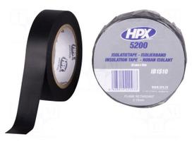 Tape: electrical insulating | W: 15mm | L: 10m | Thk: 0.15mm | black