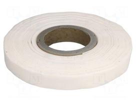 Tape: heat transfer | W: 25mm | L: 15m | Thk: 1.5mm | 3W/mK | white | 1TΩm