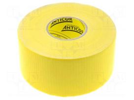 Tape: duct | W: 48mm | L: 25m | Thk: 0.25mm | yellow | natural rubber | 15%