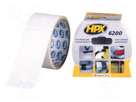 Tape: duct | W: 48mm | L: 5m | Thk: 0.3mm | white | natural rubber