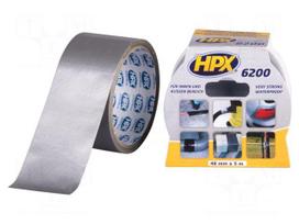Tape: duct | W: 48mm | L: 5m | Thk: 0.3mm | silver | natural rubber