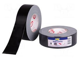 Tape: duct | W: 25mm | L: 50m | Thk: 0.3mm | black | natural rubber | 10%