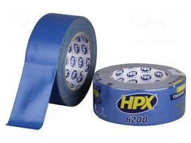 Tape: duct | W: 48mm | L: 25m | Thk: 0.3mm | blue (bright) | max.60°C | 12%
