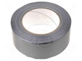 Tape: duct | W: 50mm | L: 50m | Thk: 0.2mm | silver | rubber | 0÷60°C | 5N/cm