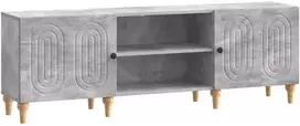 TV staliukas Televizoriaus spintelė Betono pilka 150 x 31 x 50 cm