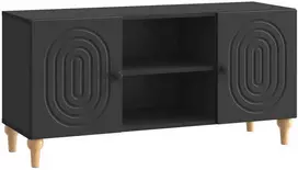 TV staliukas Televizoriaus spintelė Juoda 102 x 34,5 x 50 cm