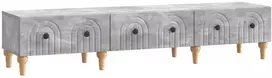 TV staliukas Televizoriaus spintelė Betono pilka 147 x 34,5 x 30 cm