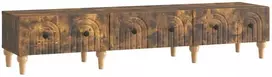 TV staliukas Televizoriaus spintelė Dūminio ąžuolo 147 x 34,5 x 30 cm
