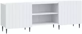 TV staliukas Televizoriaus spintelė Balta 150 x 31 x 52 cm Apdirbta mediena
