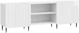 TV staliukas Televizoriaus spintelė Itin blizgi balta 150 x 31 x 52 cm