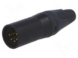 Plug | XLR | male | PIN: 5 | straight | for cable | soldering | 7.5A | 1mm2