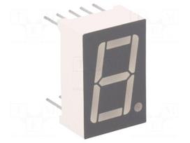 Display: LED | 7-segment | 14.2mm | 0.56" | No.char: 1 | red | 30÷60mcd