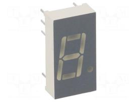 Display: LED | 7-segment | 10.16mm | 0.4" | No.char: 1 | green | 3.6÷12mcd