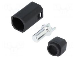 Plug | DC supply | AS250 | male | PIN: 1 | for cable | soldered | 90A | 500V