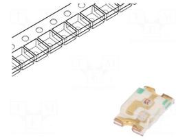 LED | SMD | 0805 | red | 120÷230mcd | 2x1.25x0.4mm | 110° | 1.95÷2.5V | 20mA