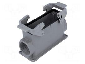 Enclosure: for rectangular connectors | Han | size 24B | high | PG29