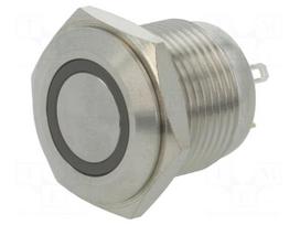 Switch: vandal resistant | Pos: 2 | SPST-NO | 2A/36VDC | IP65 | OFF-(ON)