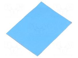 Heat transfer pad: acrylic | TO220 | L: 20mm | W: 15mm | Thk: 0.25mm