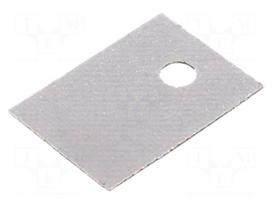 Heat transfer pad: silicone | TO220 | 0.4K/W | L: 18mm | W: 13mm